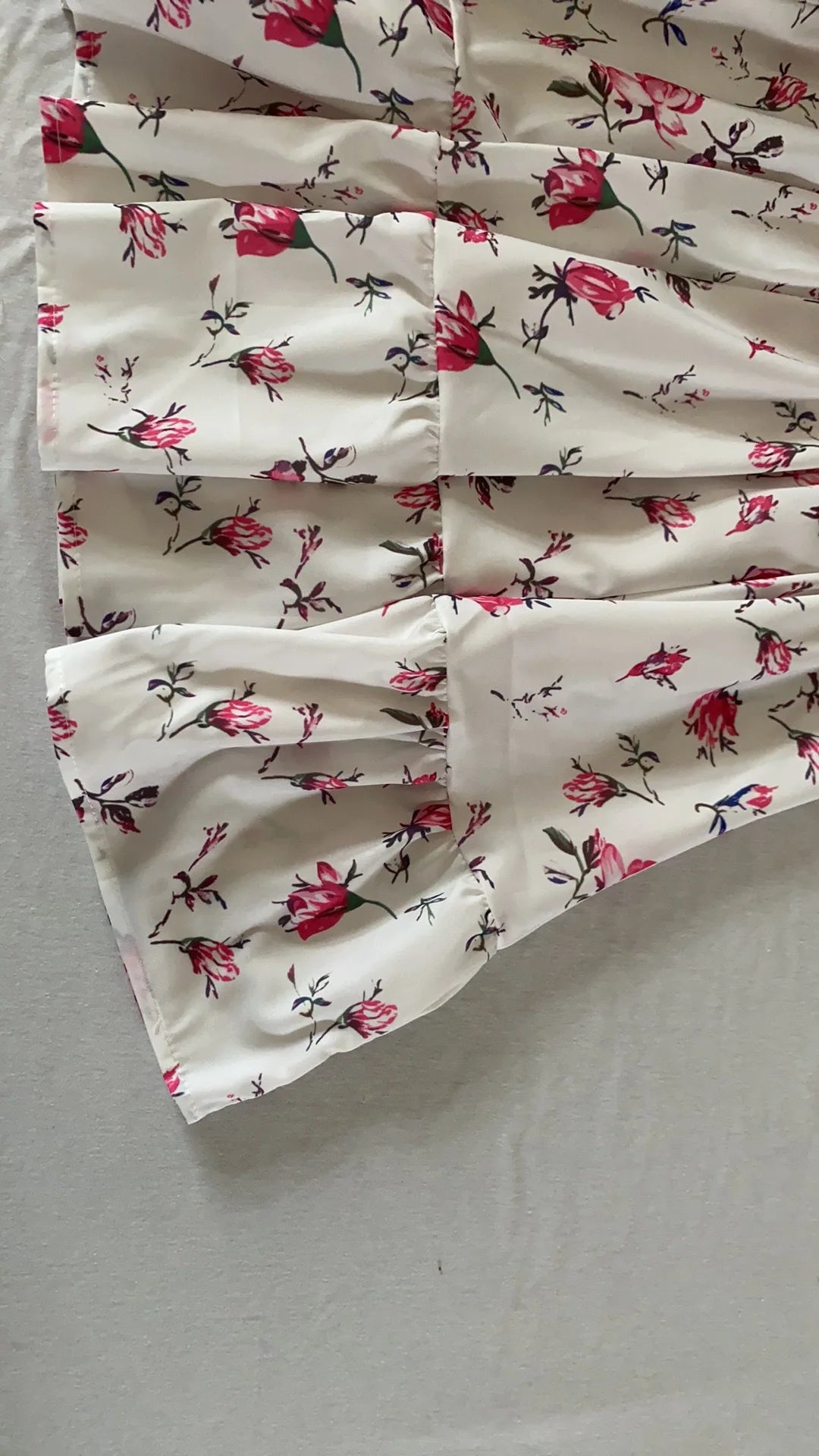 Women's Floral Print Mini Dress™ High Waist A-Line Long Sleeve V Neck Dresses