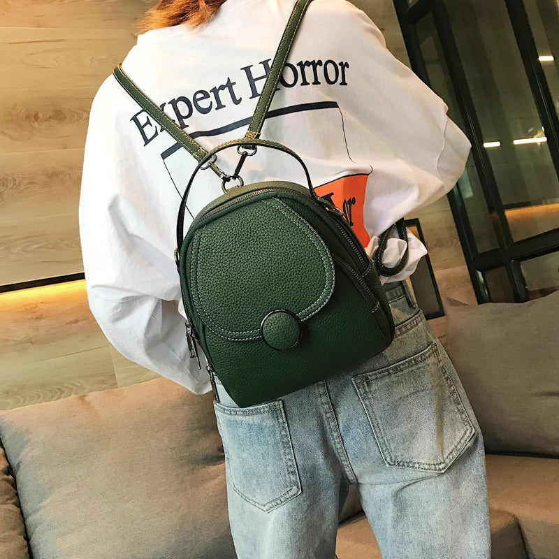 Women's Backpack™ Mini Soft Touch Multi-Function Shoulder Bag Girl