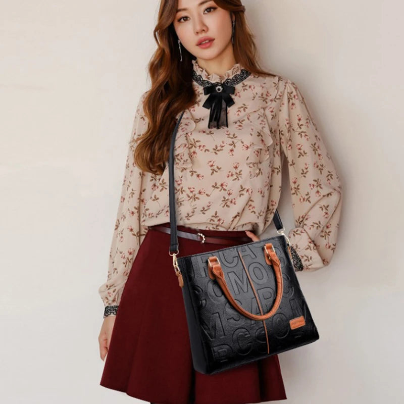 Women's PU Leather Handbags™ Ladies Luxury Tote Handbag