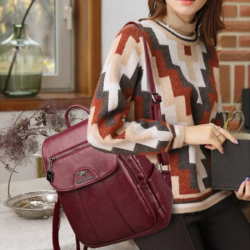Women's Soft Backpacks™ Vintage Casual Travel Backpack