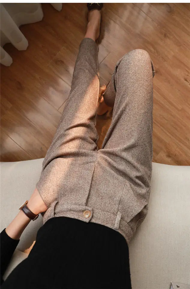 Women's Woolen Pants™ High Waisted Women Trousers