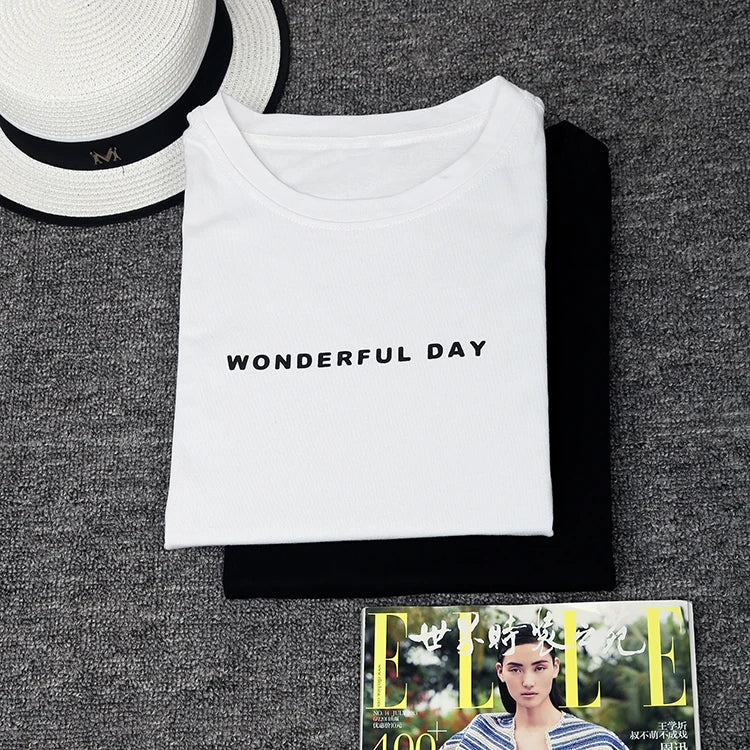 Women's T-shirts™ Summer Loose Slit Tops Cotton Short sleeve t-shirt