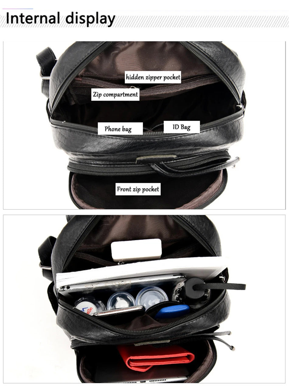 Women's Soft Backpacks™ Vintage Casual Travel Backpack