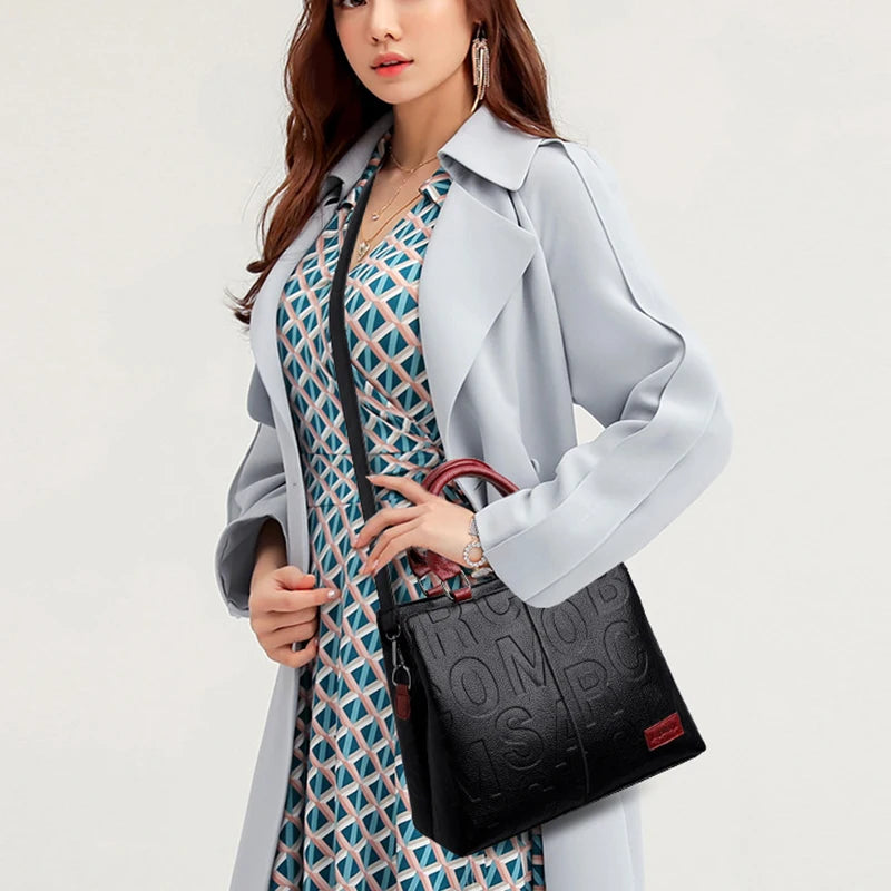 Women's PU Leather Handbags™ Ladies Luxury Tote Handbag