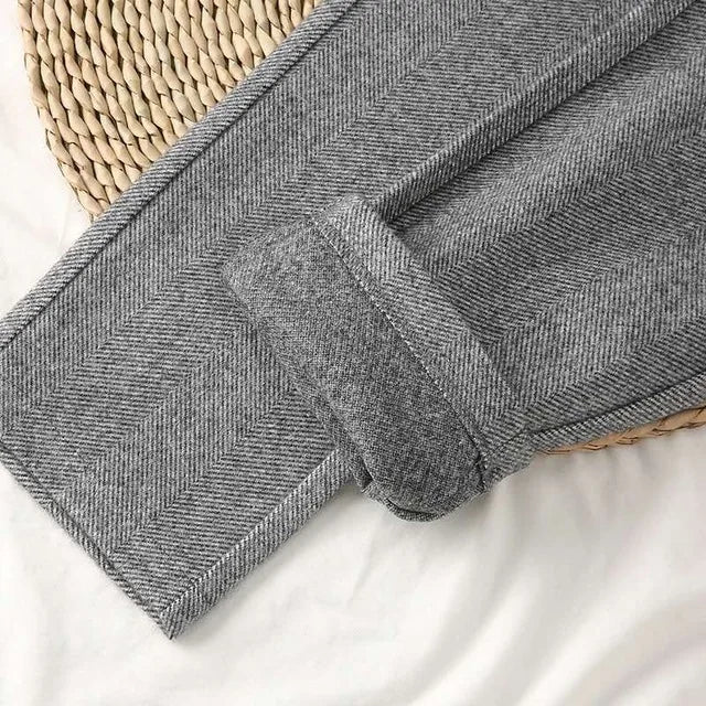 Women's Woolen Pants™ High Waisted Women Trousers