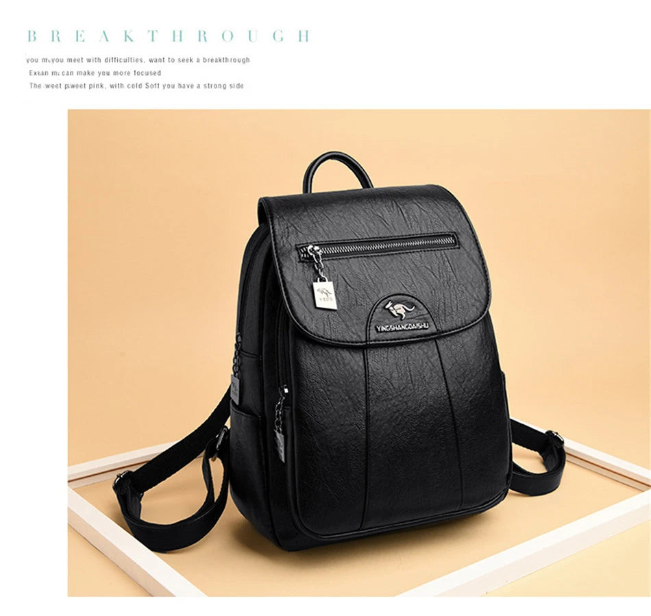 Women's Soft Backpacks™ Vintage Casual Travel Backpack