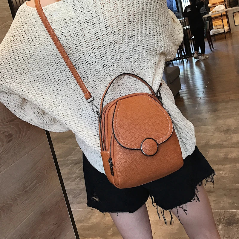 Women's Backpack™ Mini Soft Touch Multi-Function Shoulder Bag Girl