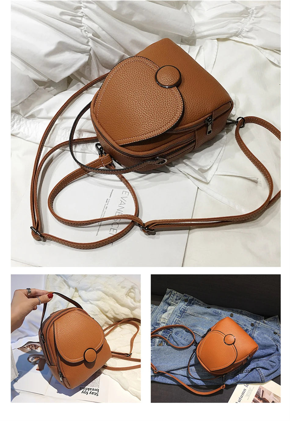 Women's Backpack™ Mini Soft Touch Multi-Function Shoulder Bag Girl