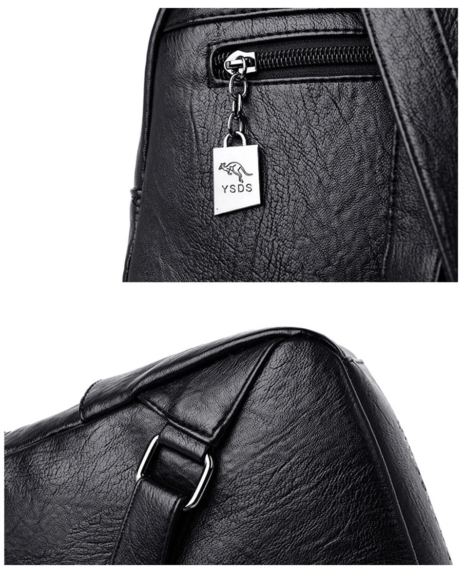 Women's Soft Backpacks™ Vintage Casual Travel Backpack