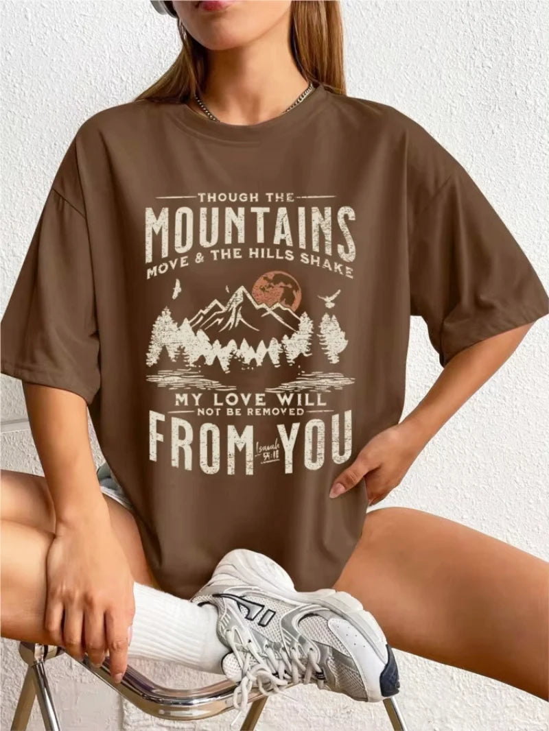 Women's Cotton Printed T-Shirts™ Short Sleeve Soft Tops