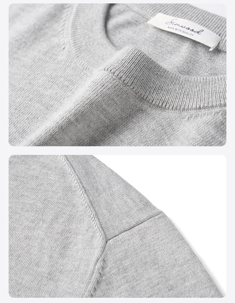 Men's Sweater™ SIMWOOD Autumn Regular Fit Antistatic Basic Knit Pullovers