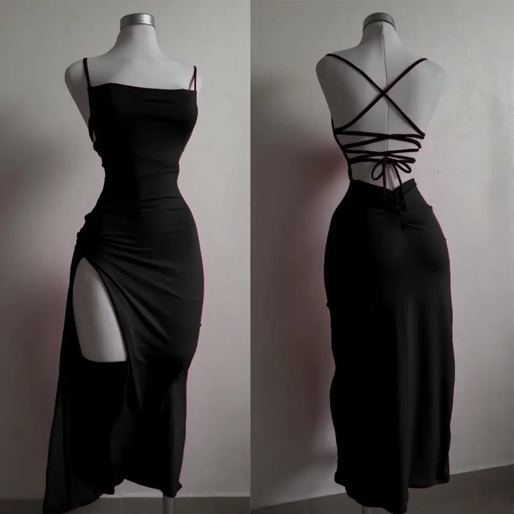 Women' Summer Sheath Dress™ Halter Strap Bag Hip Dress