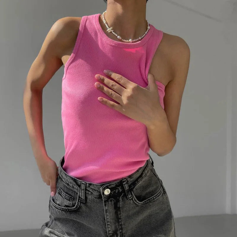 Women's Shirt™ Ribbed Knitted Summer Off Shoulder Tank Top