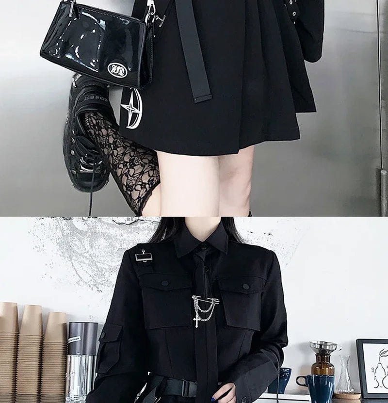 Women's Streetwear™ Harajuku Oversize Punk Chain Ribbon Skirts