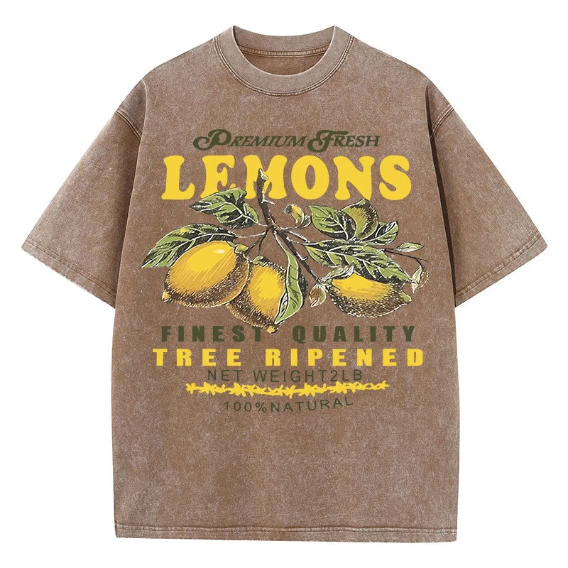 Women's Fruit Print T-Shirts™ Y2K Short Sleeve Loose Cotton Tees