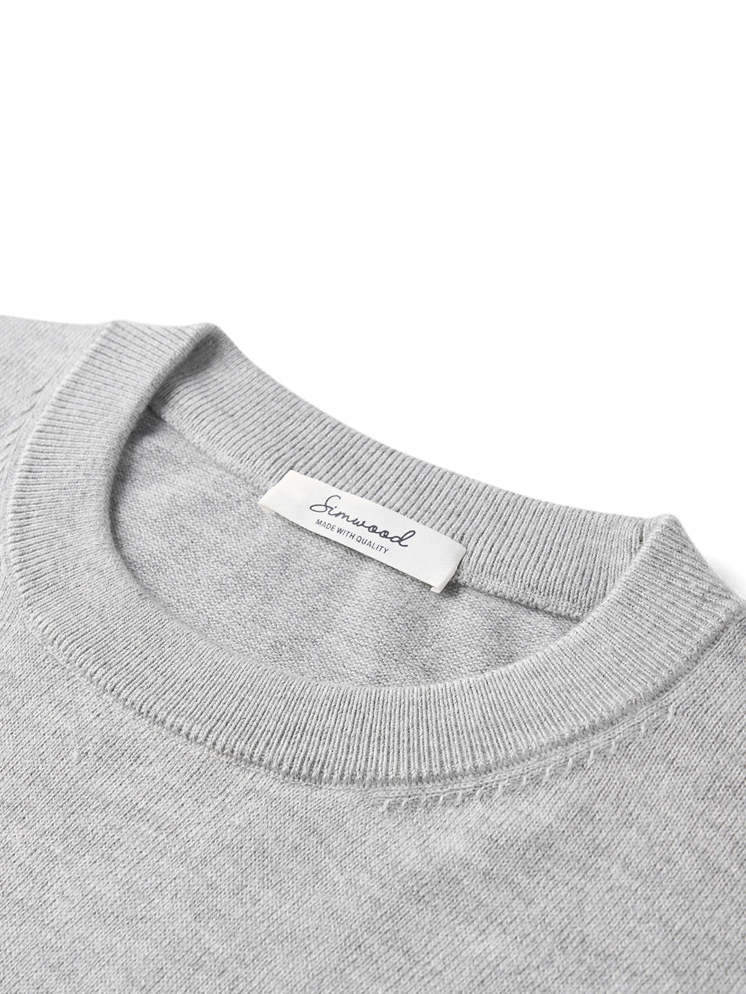 Men's Sweater™ SIMWOOD Autumn Regular Fit Antistatic Basic Knit Pullovers