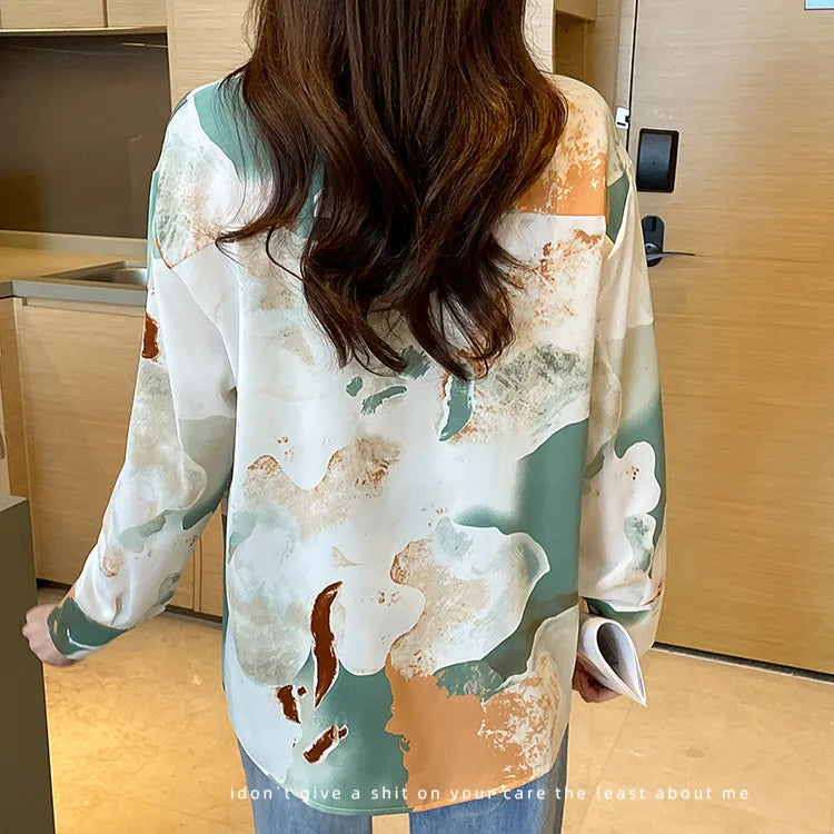 Women's Casual Loose T-shirt™ Long Sleeve Korean Style Blouse Tops