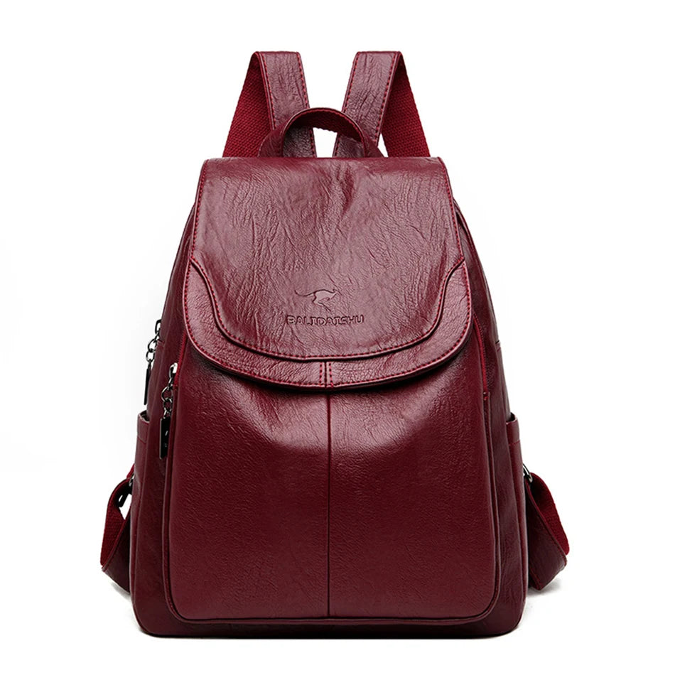 Women's Rucksack Large Capacity Backpack™ PU Leather Vintage Backpack