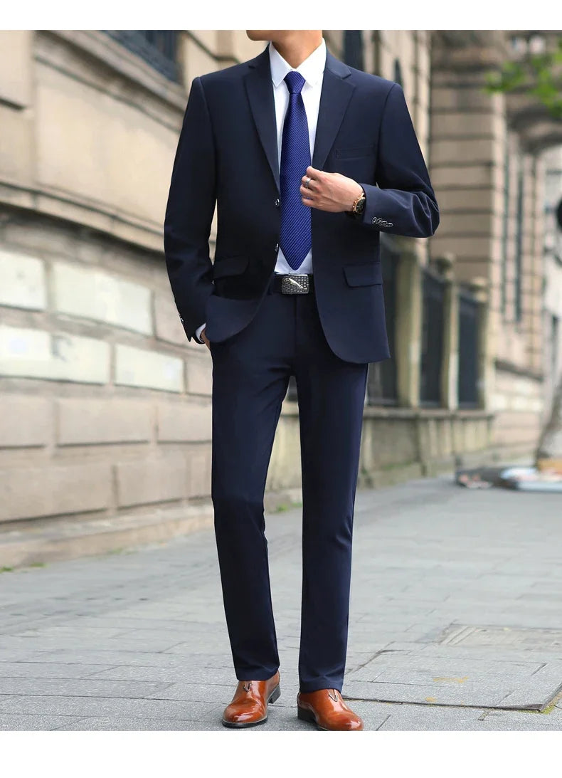 Men's Fashion Handsome Suit™ Business Cargo Trousers Plus Size Sets