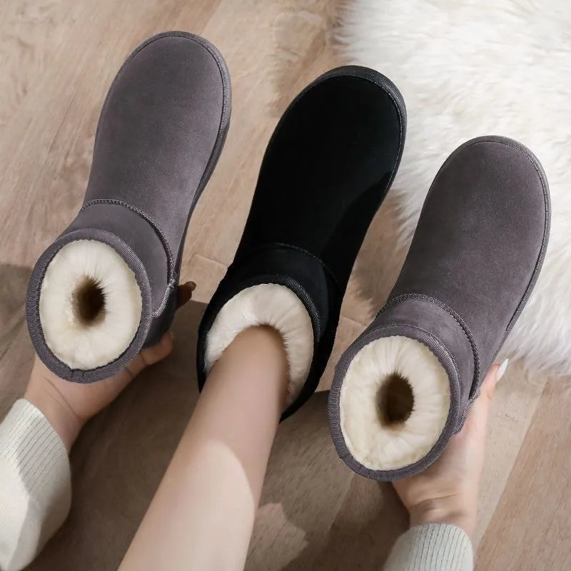 Women's Winter Cotton Boots™ Thickened Warm Flat Short Boots