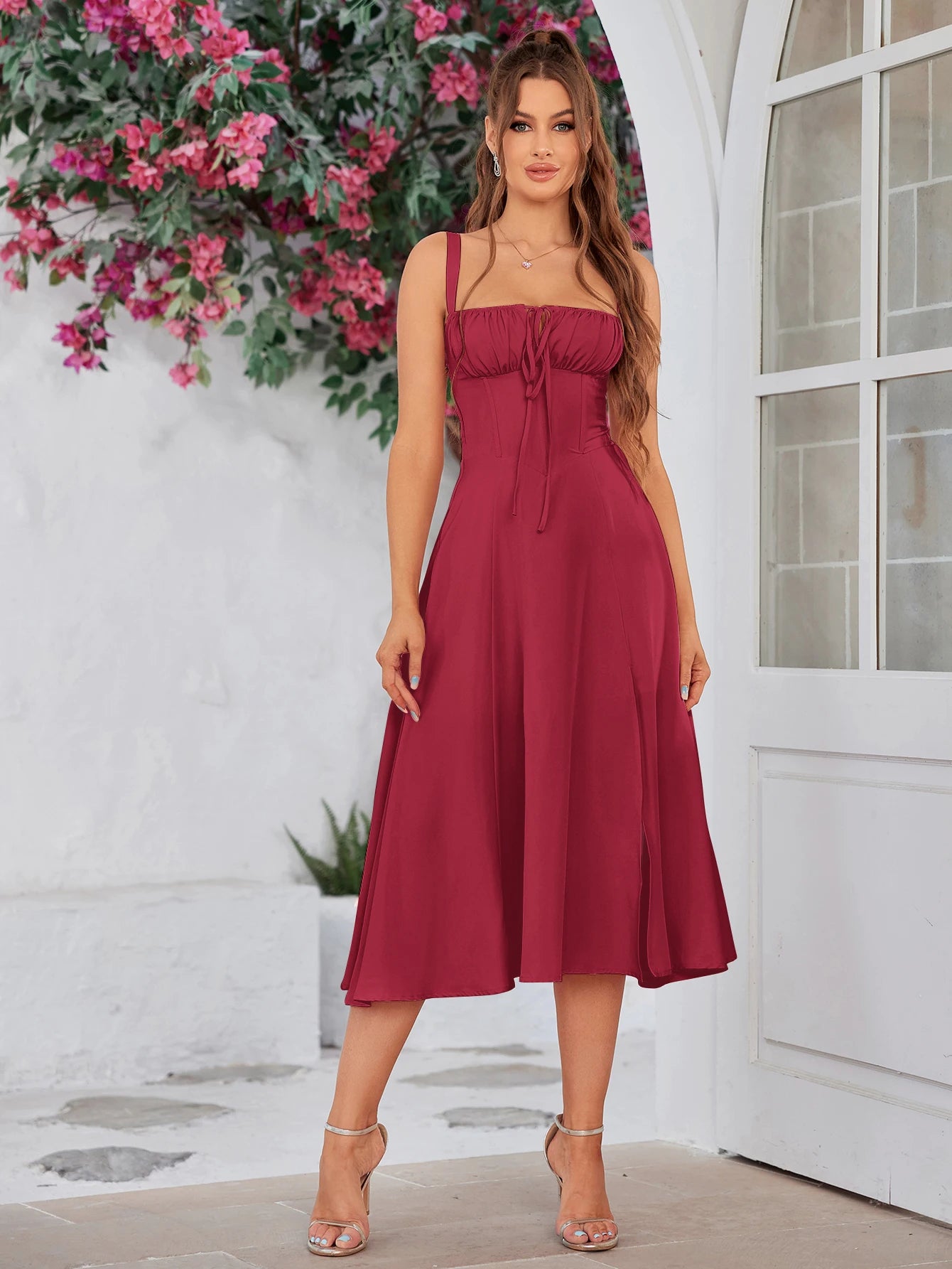 Women's Sleeveless Long Dress™ Padded Boned Robe Elegant Party Dresses