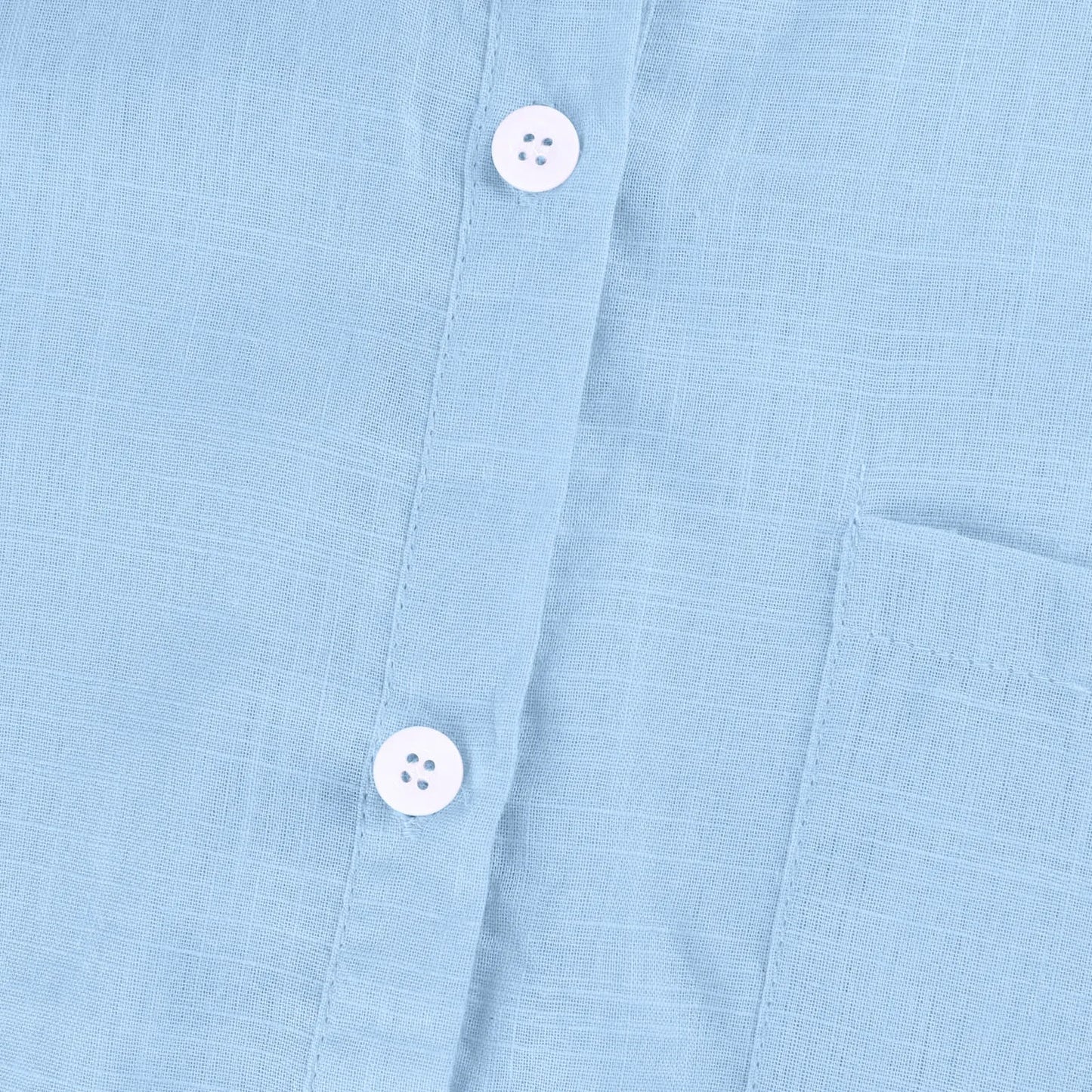 Women's Cotton Linen Classic Shirts™ Short Sleeve Lapel Button Down Shirt
