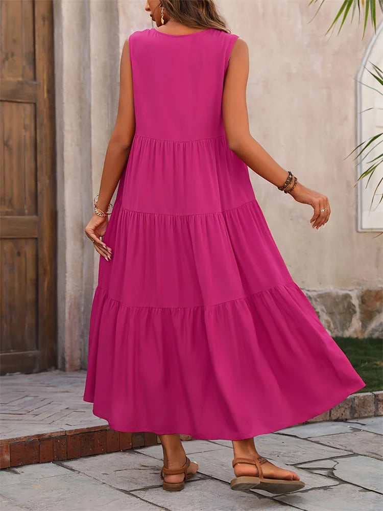 Women's Summer Dress™ Casual Long Dresses V-neck Loose Elegant Dress