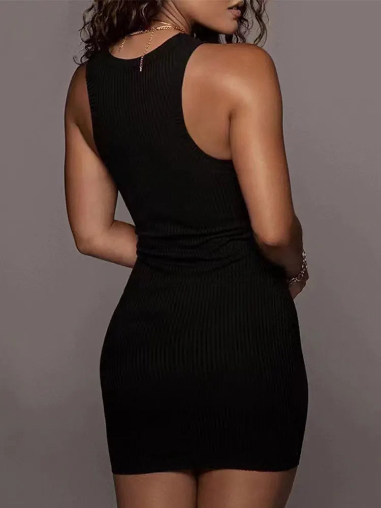 Women's Ribbed Bodycon Summer Dress™ Sleeveless Tight Fitting Mini Dress