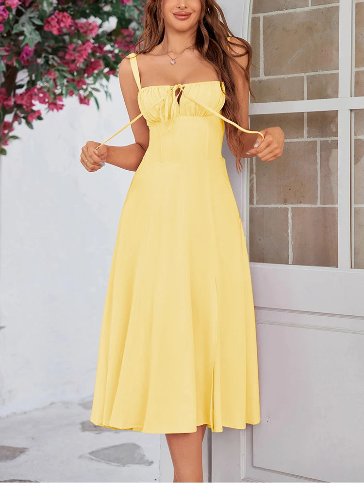 Women's Sleeveless Long Dress™ Padded Boned Robe Elegant Party Dresses