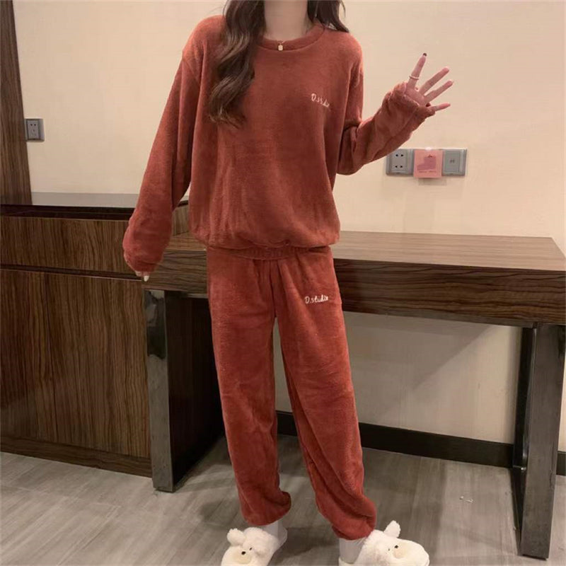 Women's ITOOLIN Cashmere Pajama Set™ Woolen Pullovers And Pants 2 pieces Sets