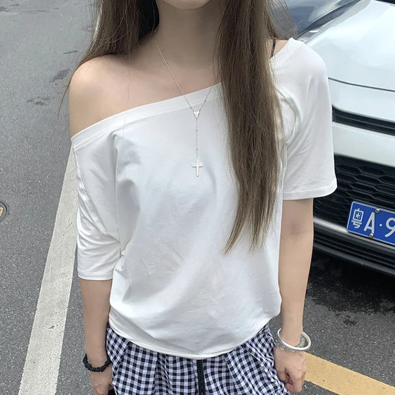 Women's Summer T-shirts™ Casual Clean fit Short Sleeve Y2k Top Aesthetic Clothes