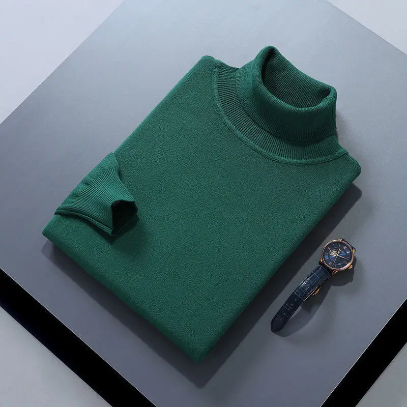 Men's Sweater™ Turtleneck Cashmere Cotton Blend Knitted Pullover