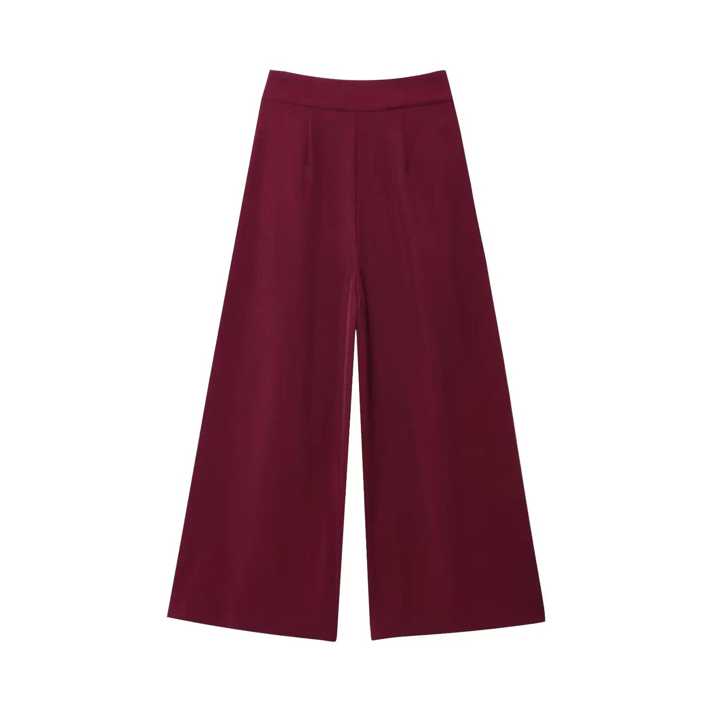 Women's TFMLN Suits™ Sleeveless V-Neck Top With Belt + Straight Pants Set