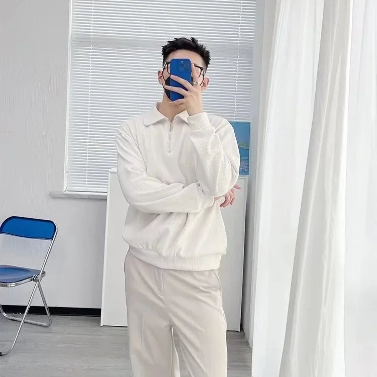 Men's Half-zip Up Sweatshirt™ Vintage Loose Fit Casual Design