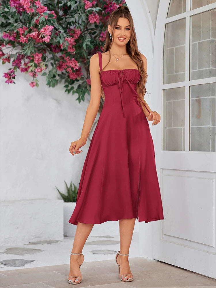 Women's Sleeveless Long Dress™ Padded Boned Robe Elegant Party Dresses