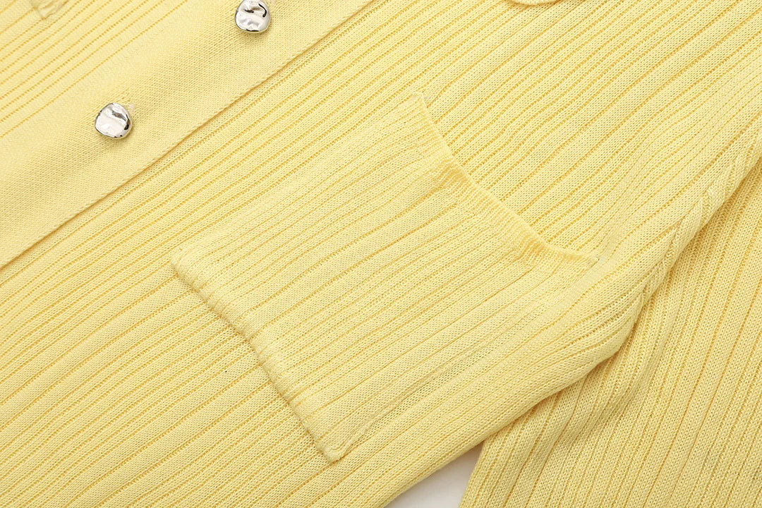 Women's Knitted Dress™ Long Sleeve Ruffles Single Breasted Long Dresses