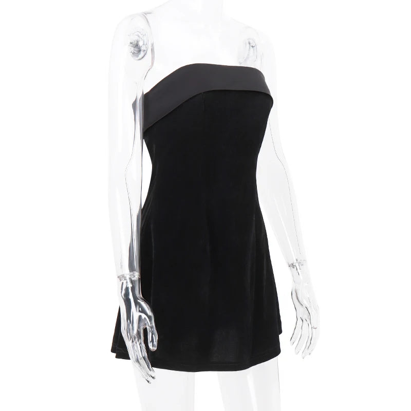 Women's Slash-neck Sexy Backless A-line Mini Dress™ Off Shoulder Bodycon Dress