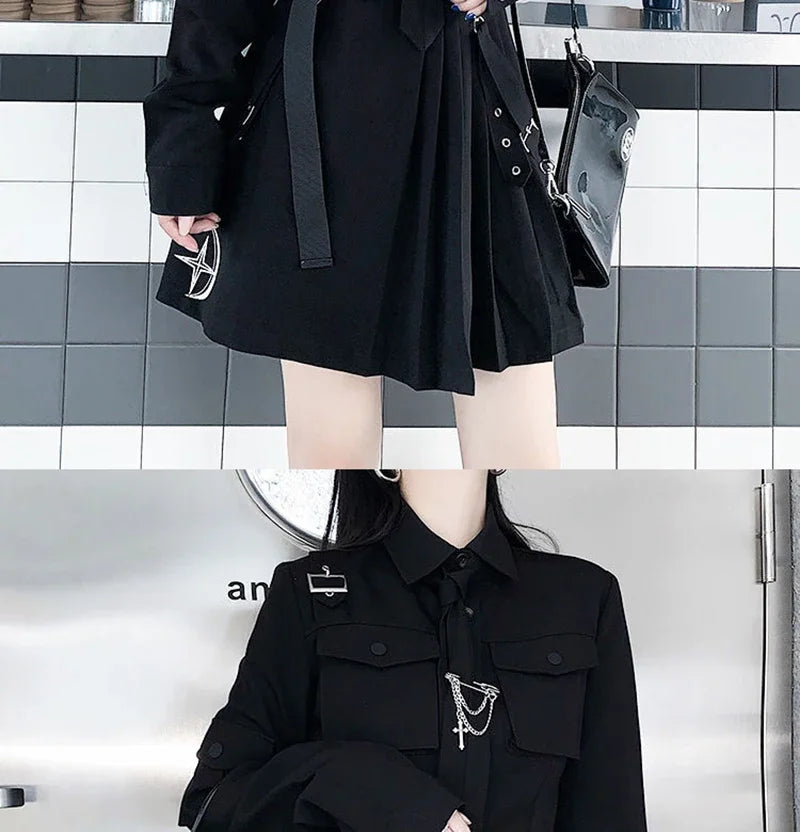 Women's Streetwear™ Harajuku Oversize Punk Chain Ribbon Skirts