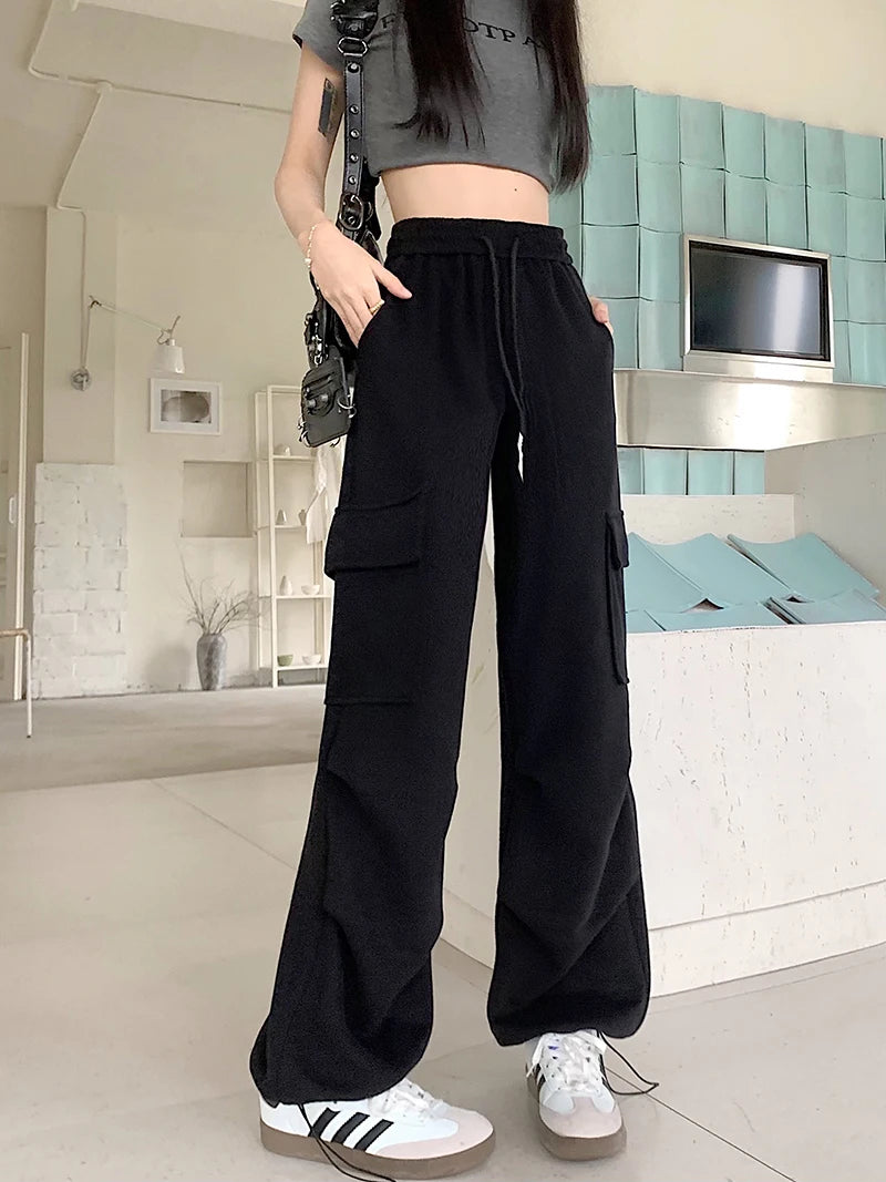 Women's Drawstring Design Cargo Pants™ Fashion Hip-hop Streetwear Cargo Trousers