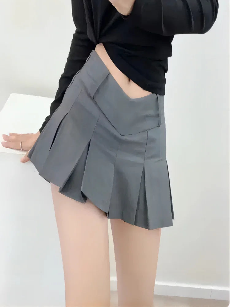 Women's Skirts™ Slim fit V-waist pleated skirt