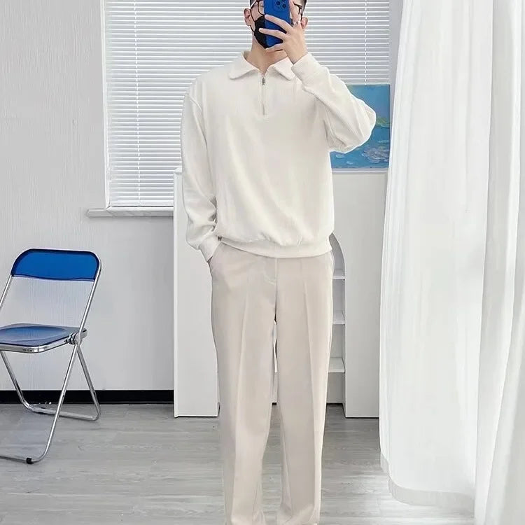Men's Half-zip Up Sweatshirt™ Vintage Loose Fit Casual Design