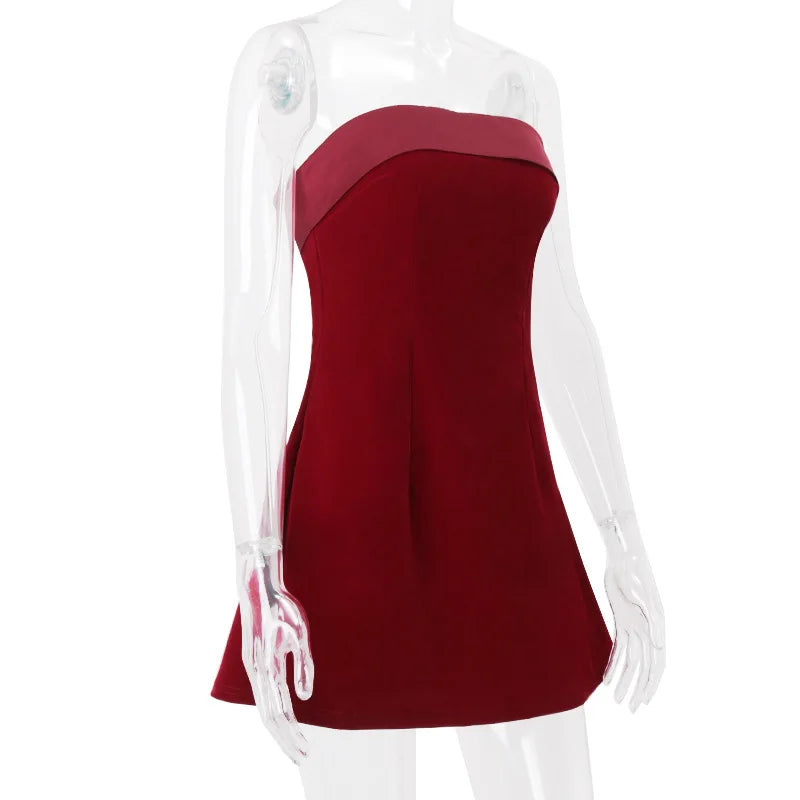 Women's Slash-neck Sexy Backless A-line Mini Dress™ Off Shoulder Bodycon Dress