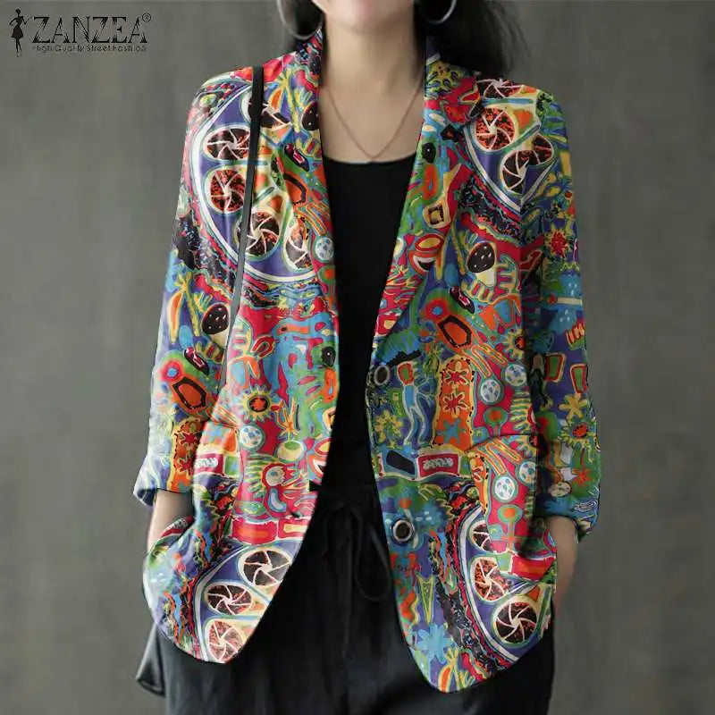 Women's Vintage Long Sleeve Coats™ Cotton Shirt Casual Outwears