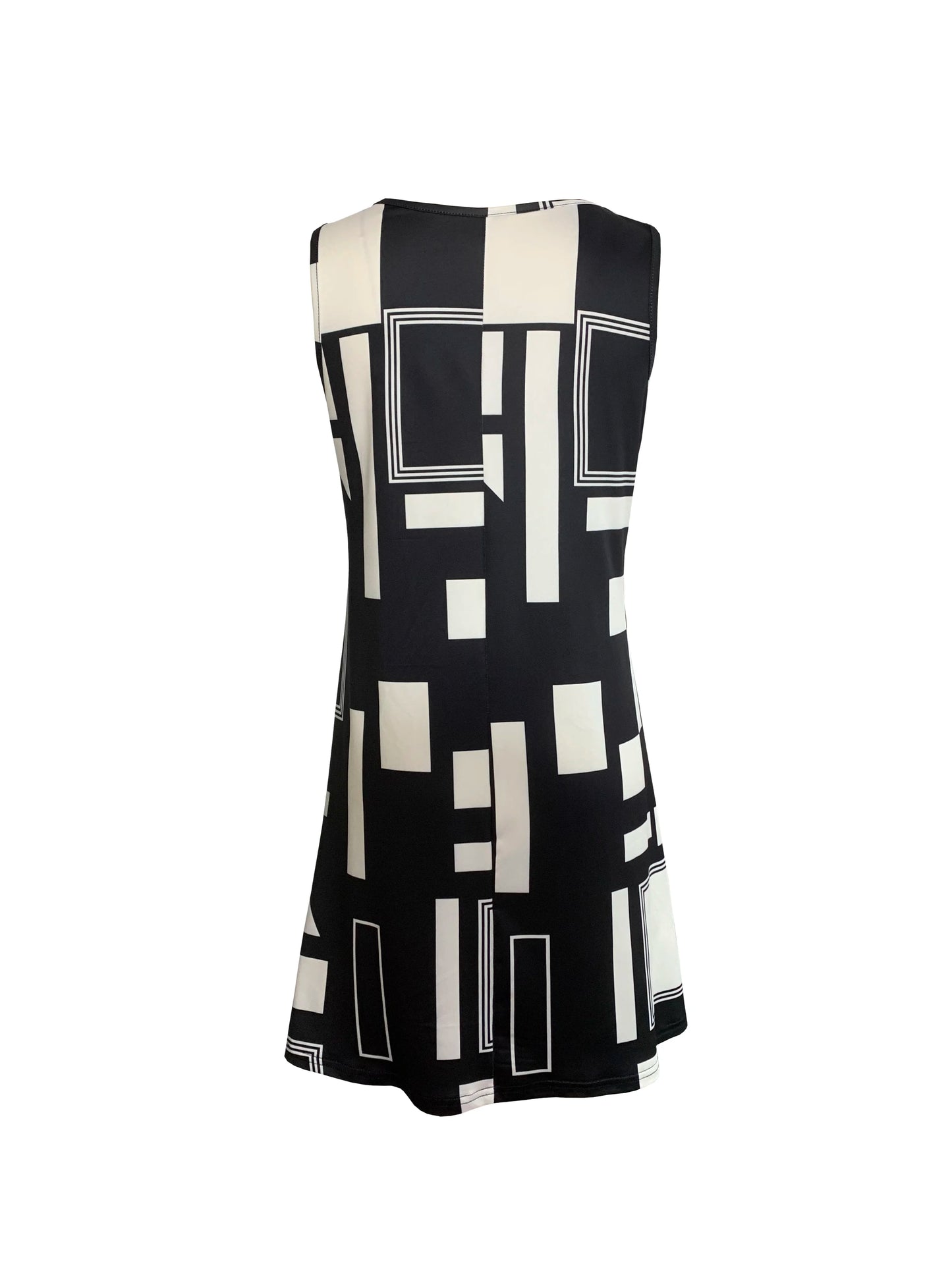 Women's Sleeveless Dress™ Summer Geometric Pattern Sleeveless Midi Dresses