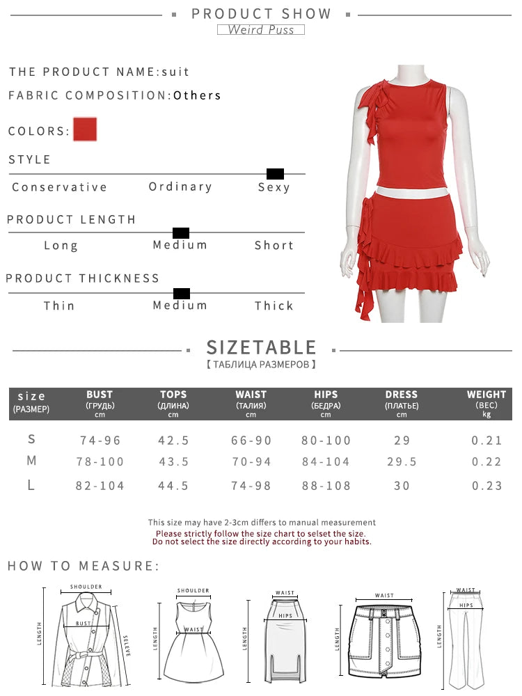Women's Mini Skirt & Shirt™ Bandage Slim Tank & Skirt Festival Outfit