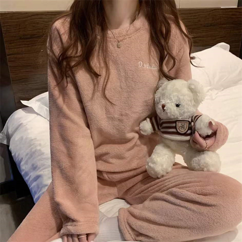 Women's ITOOLIN Cashmere Pajama Set™ Woolen Pullovers And Pants 2 pieces Sets