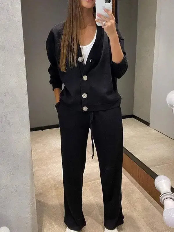 Women's Comfortable Sporty Set™ Casual Jacket Open Cardigan + Long Pants Set