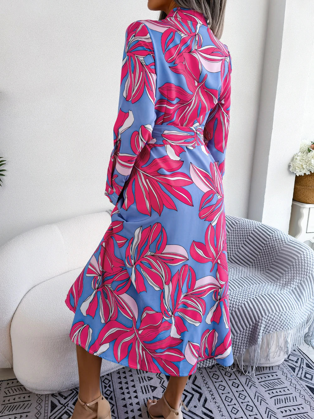 Women's Casual Floral Print Dress™ Long Sleeve Maxi Long Dress
