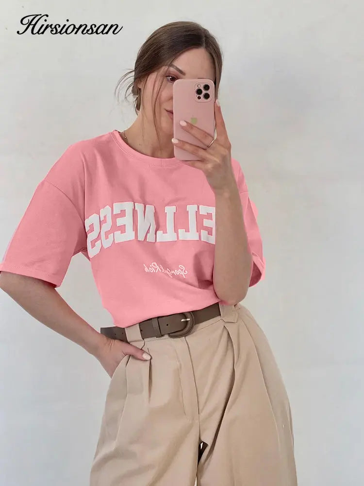 Women's Hirsionsan Loose Cotton T Shirts™ Summer Casual Soft O-neck Short Sleeves Tops