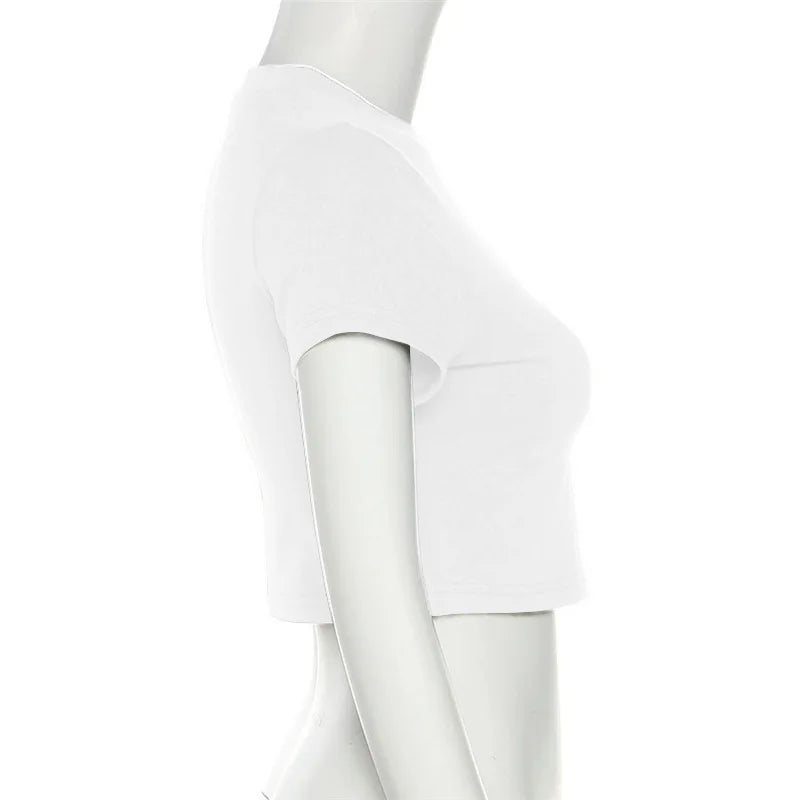 Women's Summer Crop T-shirt™ Short Sleeve O-Neck Cropped Tops